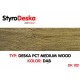 Profil drewnopodobny Styrodeska Medium Wood  kolor DĄB wymiar 14 cm x 200 cm x 1 cm   cena za 1 m2